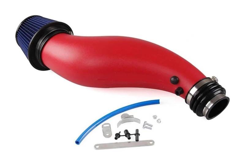 Für Civic 1992 1993 1994 1995 1996 1997 1998 1999 2000 EK EG Auto Air Intake Rohr Filter Schwarz Rot Blau Carbon Luftfilter Ansaugschlauch(rot) von LAPPGNGFYA