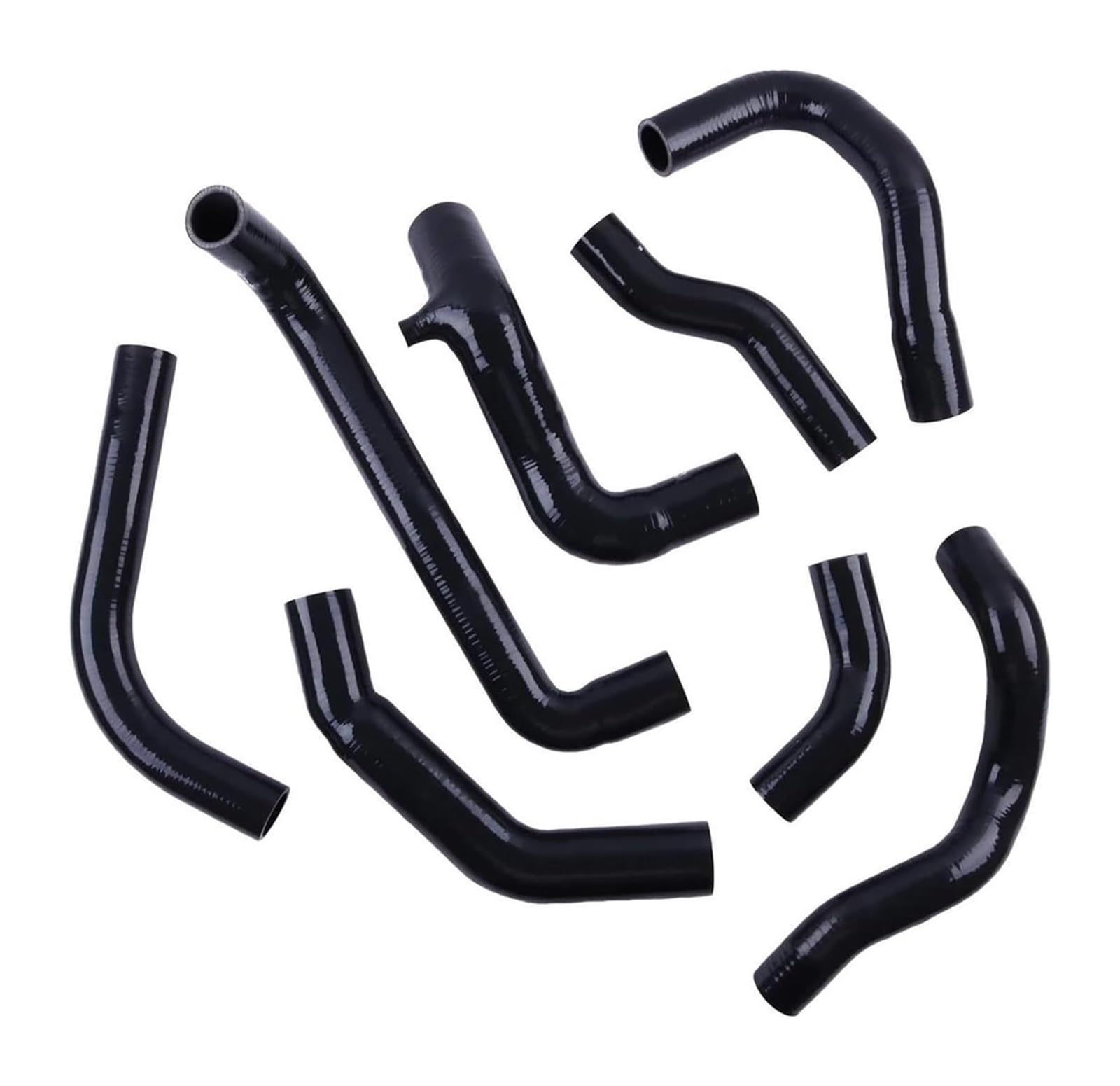Für Dodge Für Stealth 6G72 3.0L V6 Silikon Turbo Inter Schlauch Rohr Rohr Kit Auto Air Intake Luftfilter Ansaugschlauch(Schwarz) von LAPPGNGFYA