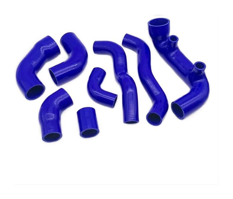 Für Fiat Für Uno Für Turbo Dh 1,3 MK1 1983-1989 Ladeluftkühler Kühler Lufteinlass Repalcement Stecker Silikon Schlauch Kit Luftfilter Ansaugschlauch(Blau) von LAPPGNGFYA