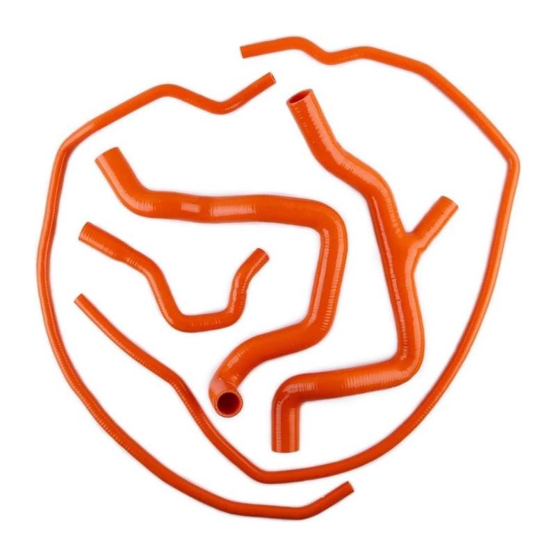 Für Focus RS Mk2 2009-2011 Auto Silikon Kühler Kühlmittel Schlauch Rohr Leistung Druck Temperatur Lufteinlass Luftfilter Ansaugschlauch(Orange) von LAPPGNGFYA