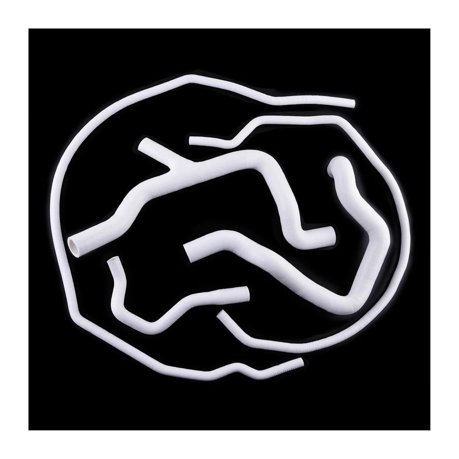 Für Focus RS Mk2 2009-2011 Auto Silikon Kühler Kühlmittel Schlauch Rohr Leistung Druck Temperatur Lufteinlass Luftfilter Ansaugschlauch(Weiß) von LAPPGNGFYA