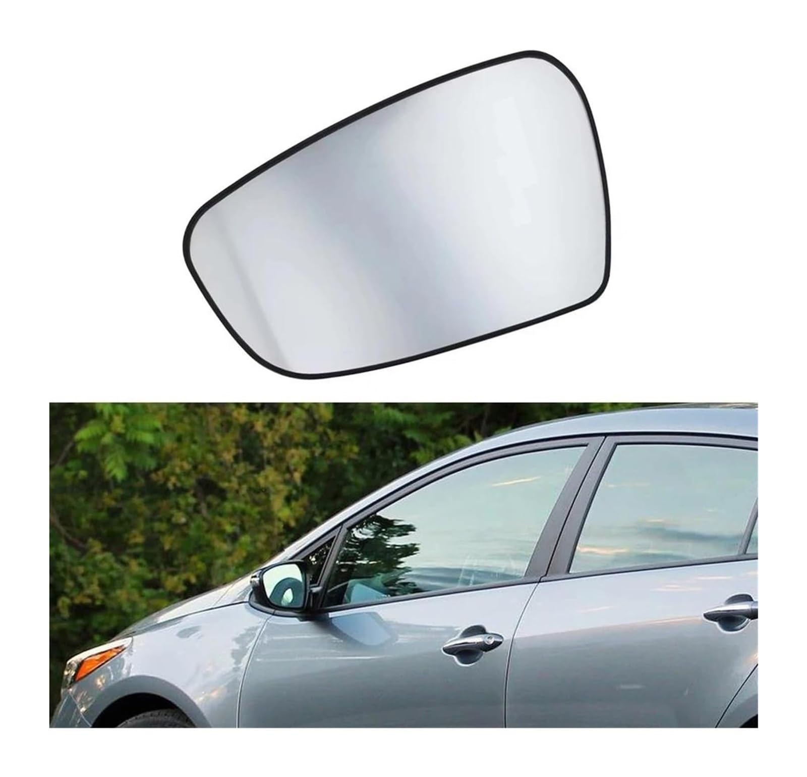 Für Kia Für Forte Für Forte5 Für Limousine 1.6L 1.8L 2.0L 2014-2018 Beheiztes Seitenspiegelglas Links Rechts Türflügel 87611-A7050 Spiegelglas Außenspiegel(Left) von LAPPGNGFYA