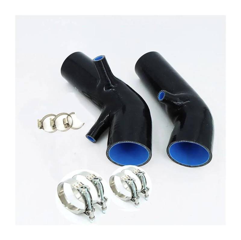 Für N&issan 370Z Z34 3.7L VQ3 2009-2014 Auto-Silikon-Luftansaugschlauch-Kit, Kompatibel Mit Luftansaug-Einlassschlauch-Rohr-Rohr-Kit Luftfilter Ansaugschlauch(Schwarz) von LAPPGNGFYA