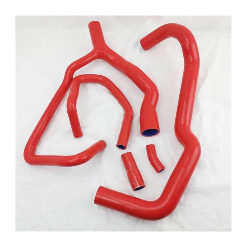 Für P&eugeot 306 406 2.0L 16V EW10 1995-2004 Rot/blau/schwarz Auto Air Intake Auto Verschnaufpause Rohr Silikon Kühler Schlauch Luftfilter Ansaugschlauch(rot) von LAPPGNGFYA