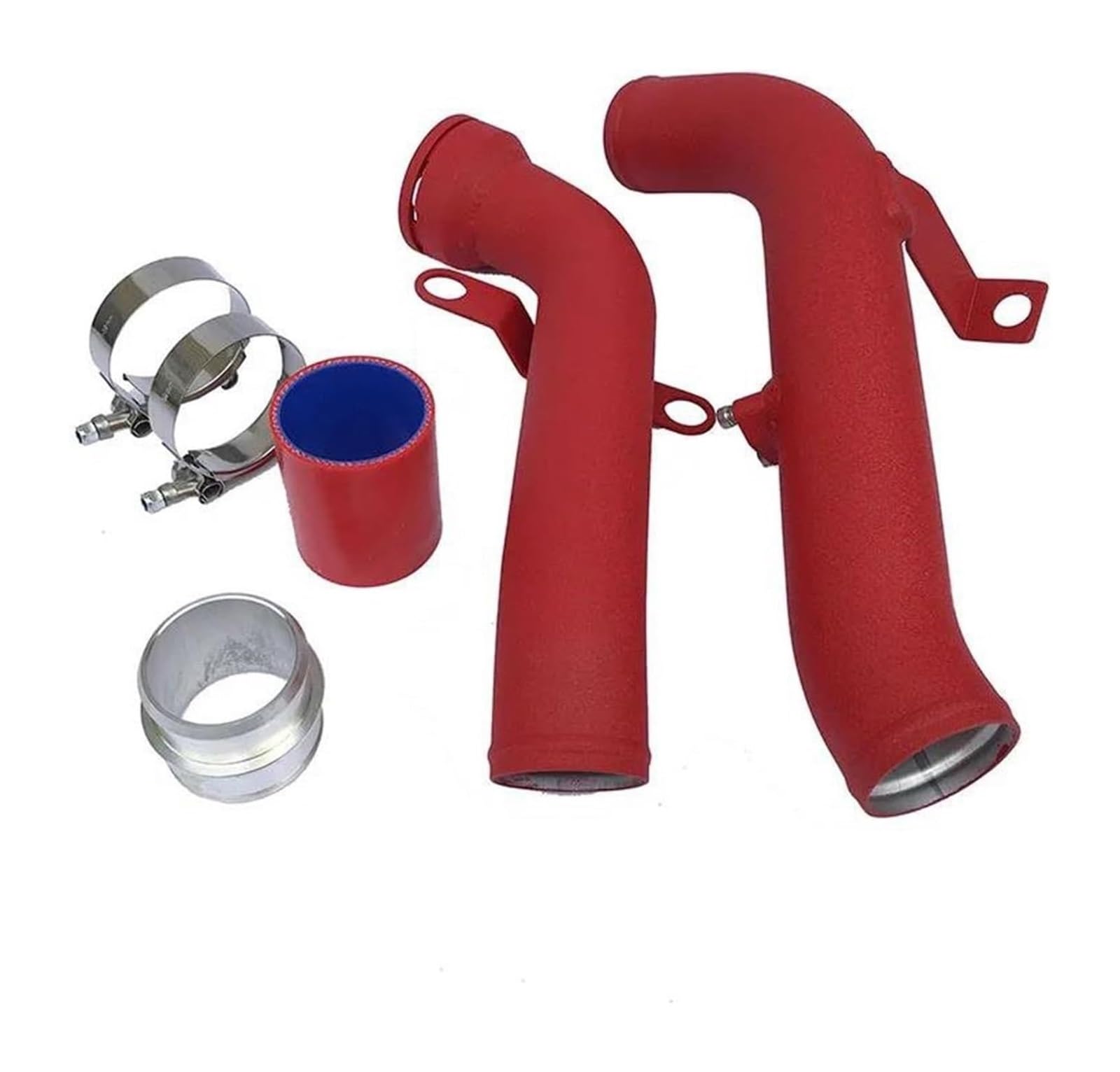 Für TT Für A3 2.0TSI SCHWARZES Entladerohr-Umbau-Boost-Pipe-Kit Passend Für Auto-Lufteinlass-Auto-Entlüftungsrohr Luftfilter Ansaugschlauch(rot) von LAPPGNGFYA