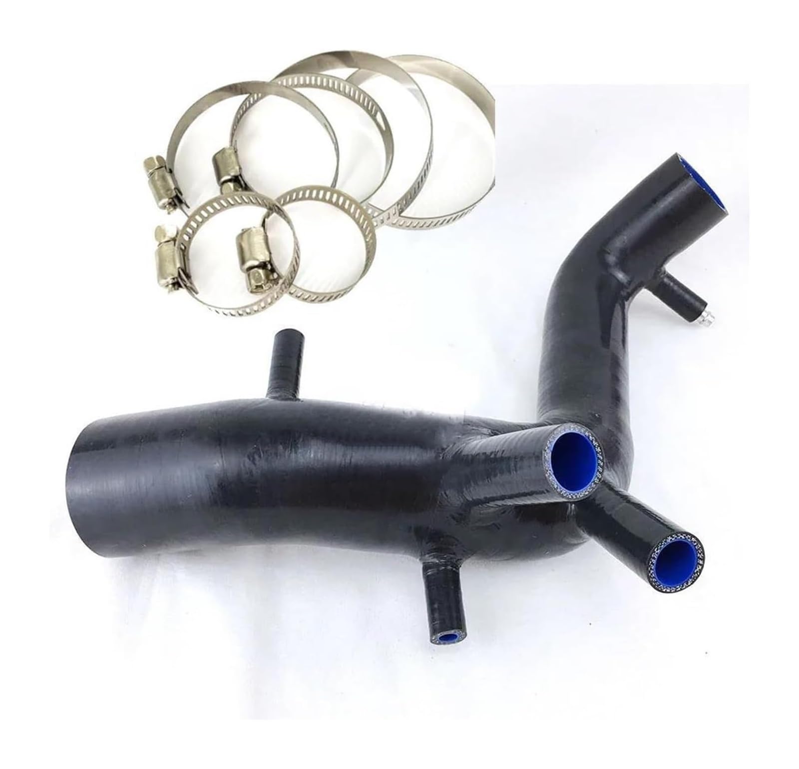 Für TT Silikon Einlass Lufteinlass Induktion Schlauch Rohr Auto Air Intake Verschnaufpause Rohr Luftfilter Ansaugschlauch(Schwarz) von LAPPGNGFYA