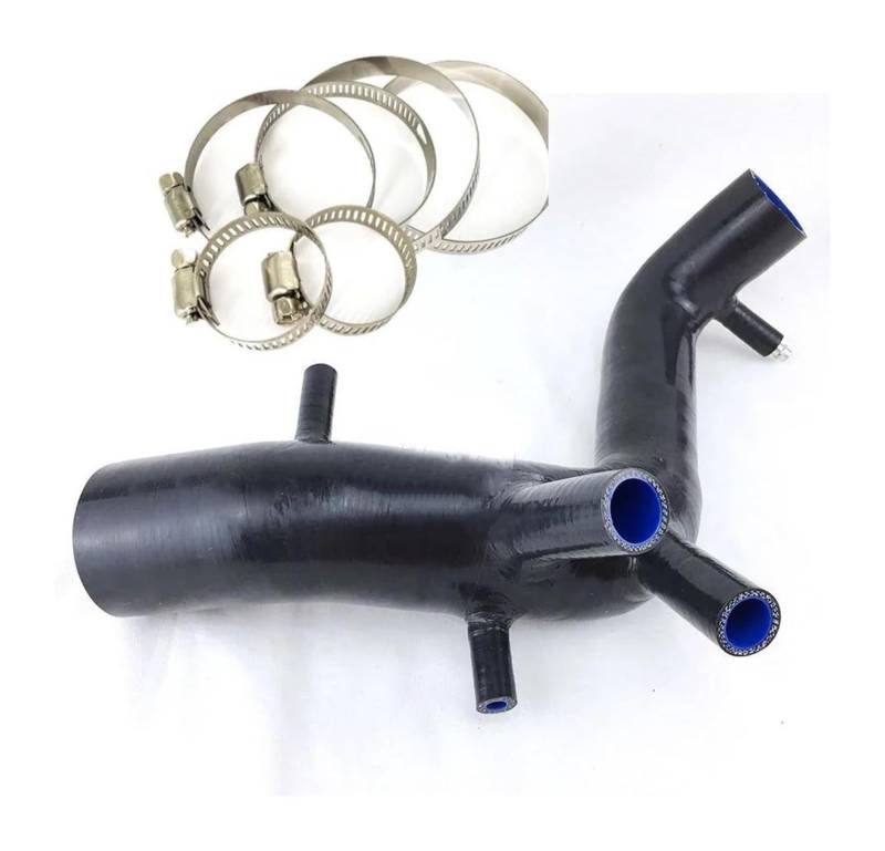 Für TT Silikon Einlass Lufteinlass Induktion Schlauch Rohr Auto Air Intake Verschnaufpause Rohr Luftfilter Ansaugschlauch(Schwarz) von LAPPGNGFYA