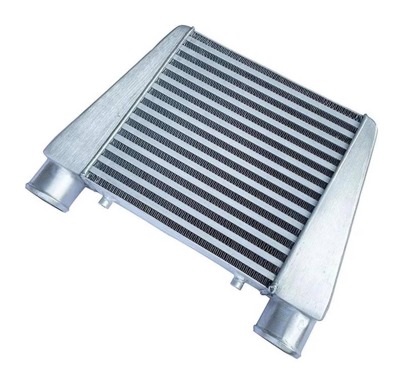Für Turbo-Auto-Ladeluftkühler 280 X 280 X 76 Mm Aluminium-Kaltluftansaugkühler 2,5-Zoll-Einlass 63 Mm Auslass Auto-Lufteinlass Luftfilter Ansaugschlauch von LAPPGNGFYA