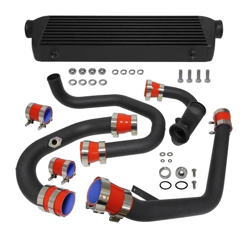 Für VW Für G&olf Für GTI Für J&etta MK4 1.8L Turbolader 1998-2005 Bolt On Front Mount Intercooler Pipe Kit Aluminium Luftfilter Ansaugschlauch(rot) von LAPPGNGFYA