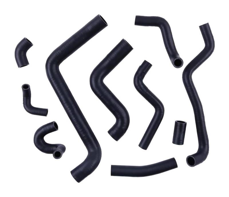 Für VW Für G&olf Für J&etta MK3 1.9 Für TDI Für AFN 110PS 1996 1997 Silikon Kühlerkühlmittelschlauch Kit Auto Performance Rohre Luftfilter Ansaugschlauch(Schwarz) von LAPPGNGFYA