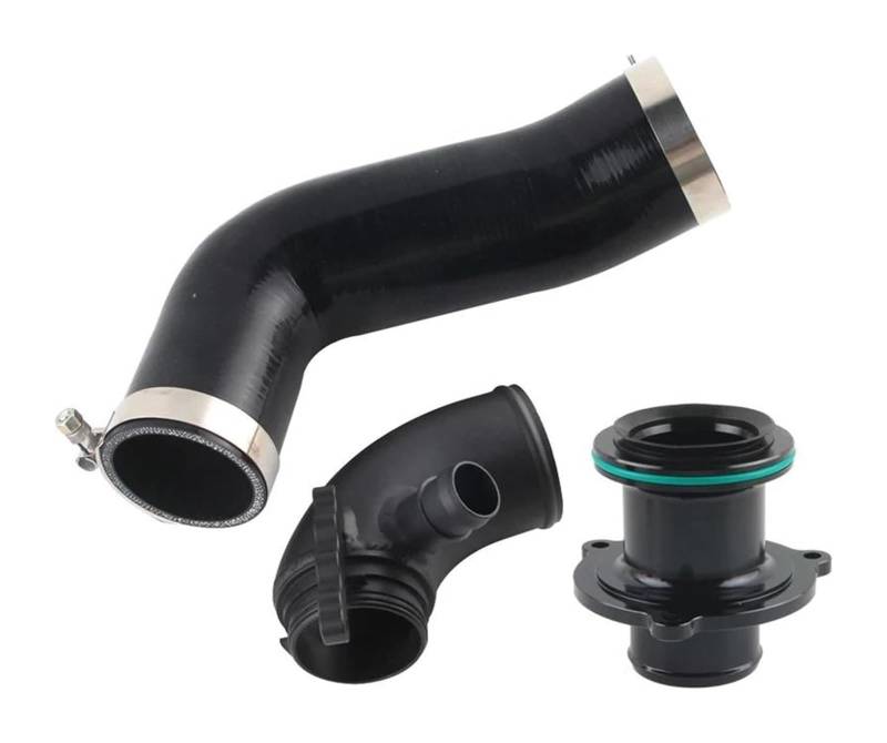 Für VW Für G&olf MK7 Für GTI 1.8T Für Fließheck Für Sportwagen Für Gen3 2.0T Silikon-Ansaugschlauch Turbo-Einlasskrümmer Schalldämpfermotor Luftfilter Ansaugschlauch(Schwarz) von LAPPGNGFYA