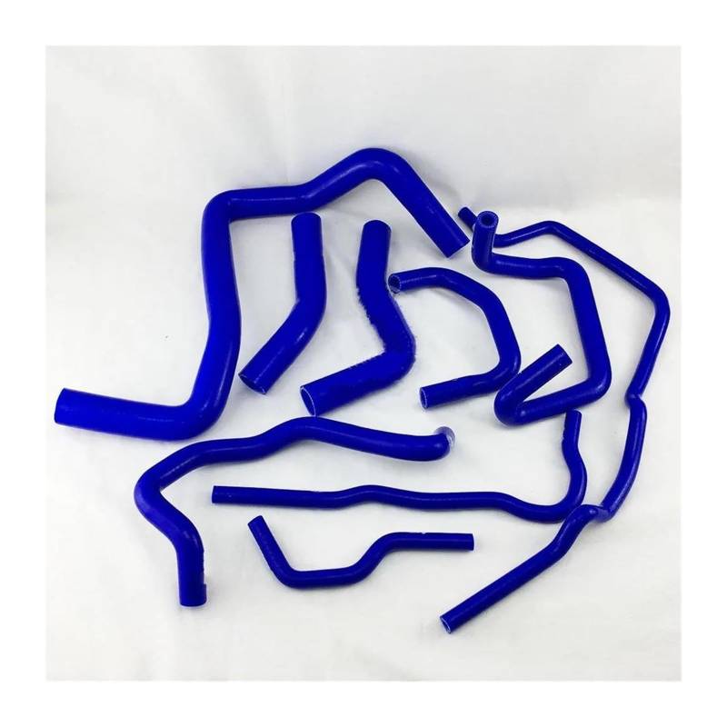 Für VW Für G&olf Mk4 1,8 T Für Turbo 1999-2006 Silikon Kühler Schlauch Kit ROT/BLAU/SCHWARZ Auto Air Intake Luftfilter Ansaugschlauch(Blau) von LAPPGNGFYA