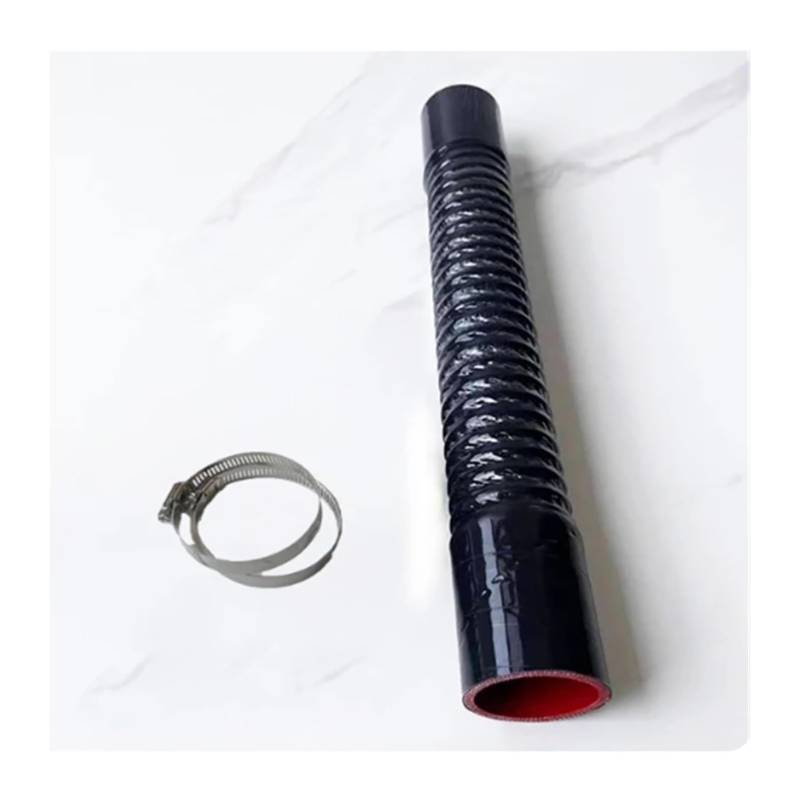 Gummiverbinder Schwarz Universeller Flexibler Silikonschlauch Auto-Luftansaugrohr Kühlerrohr Ladeluftkühler Luftfilter Ansaugschlauch(400mm,ID32mm) von LAPPGNGFYA