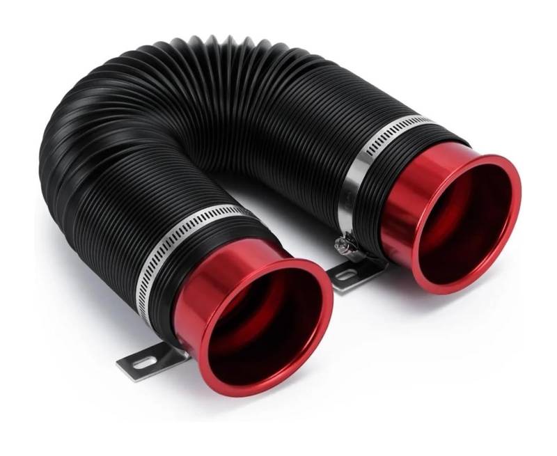 Universal 76mm 3 Zoll Flexible Auto Motor Kaltluft Ansaugschlauch Einlassführung Zuleitung Rohr Mit Halterung Luftfilter Ansaugschlauch von LAPPGNGFYA