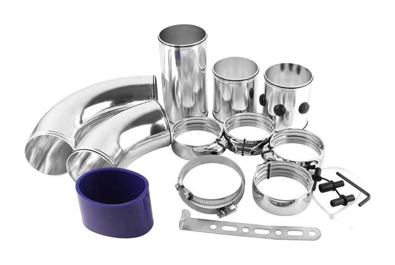 Universal 76mm Turbo Kit Lufteinlass Aluminium Rohr Auto Kühlsysteme Kalten Eintritt Kanal Schnorchel Verteiler Luftfilter Ansaugschlauch von LAPPGNGFYA