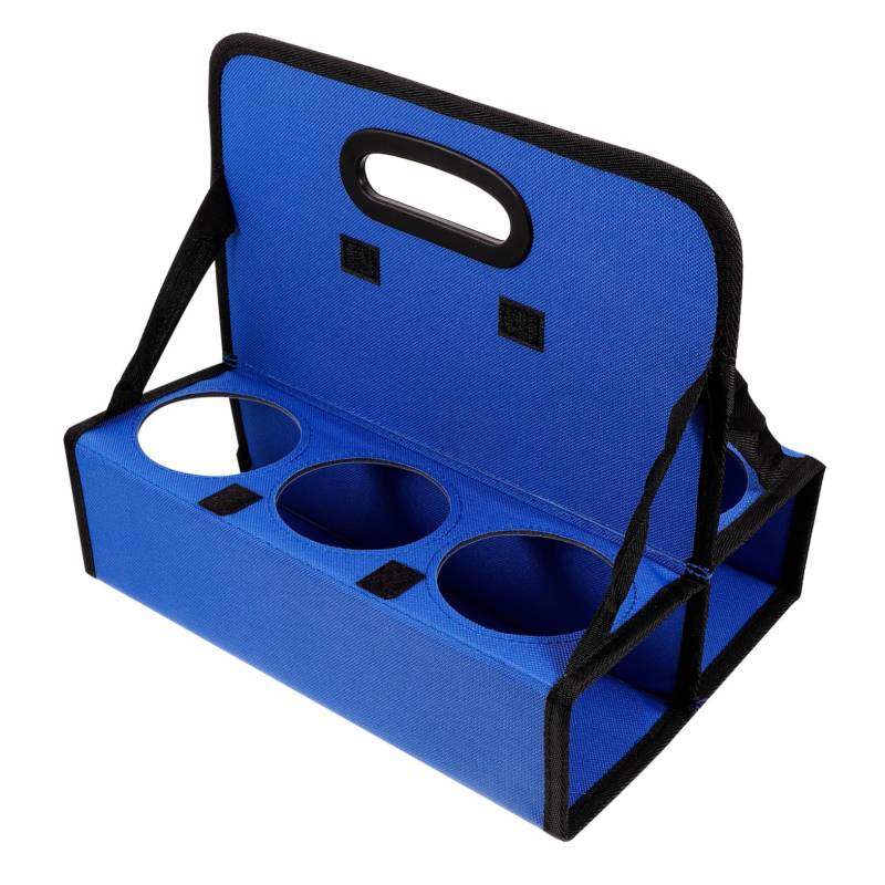 LAPYAPPE Becherträger Zum Mitnehmen Wiederverwendbarer Kaffee Hält Becherhalter Kaffeeträger Wiederverwendbarer Getränketräger Getränkehalter Zum Mitnehmen Cup -träger Pe-Board Blue von LAPYAPPE