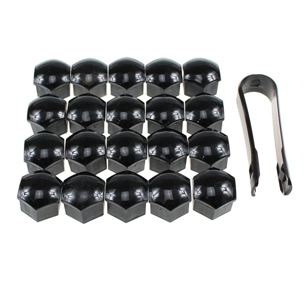 LARBLL 20 schwarze Radmutterkappen für Radmuttern, Innengröße 17 mm, mit Werkzeug zum Entfernen, 8D0012244A 321601173A LARBLL 20 schwarze Radmutterkappen für Radmuttern, Innengröße 17 mm, mit Werkzeug zum Entfernen, 8D0012244A 321601173A von LARBLL
