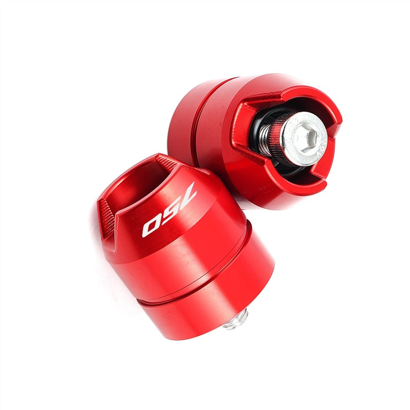 Für Honda Forza 750 Forza750 2020-2022 2021 Forza750 Aluminium Motorrad Zubehör Lenkergriffe Lenkerenden Plug Slider Griffe (Color : End Plug-Red) von LARIAU