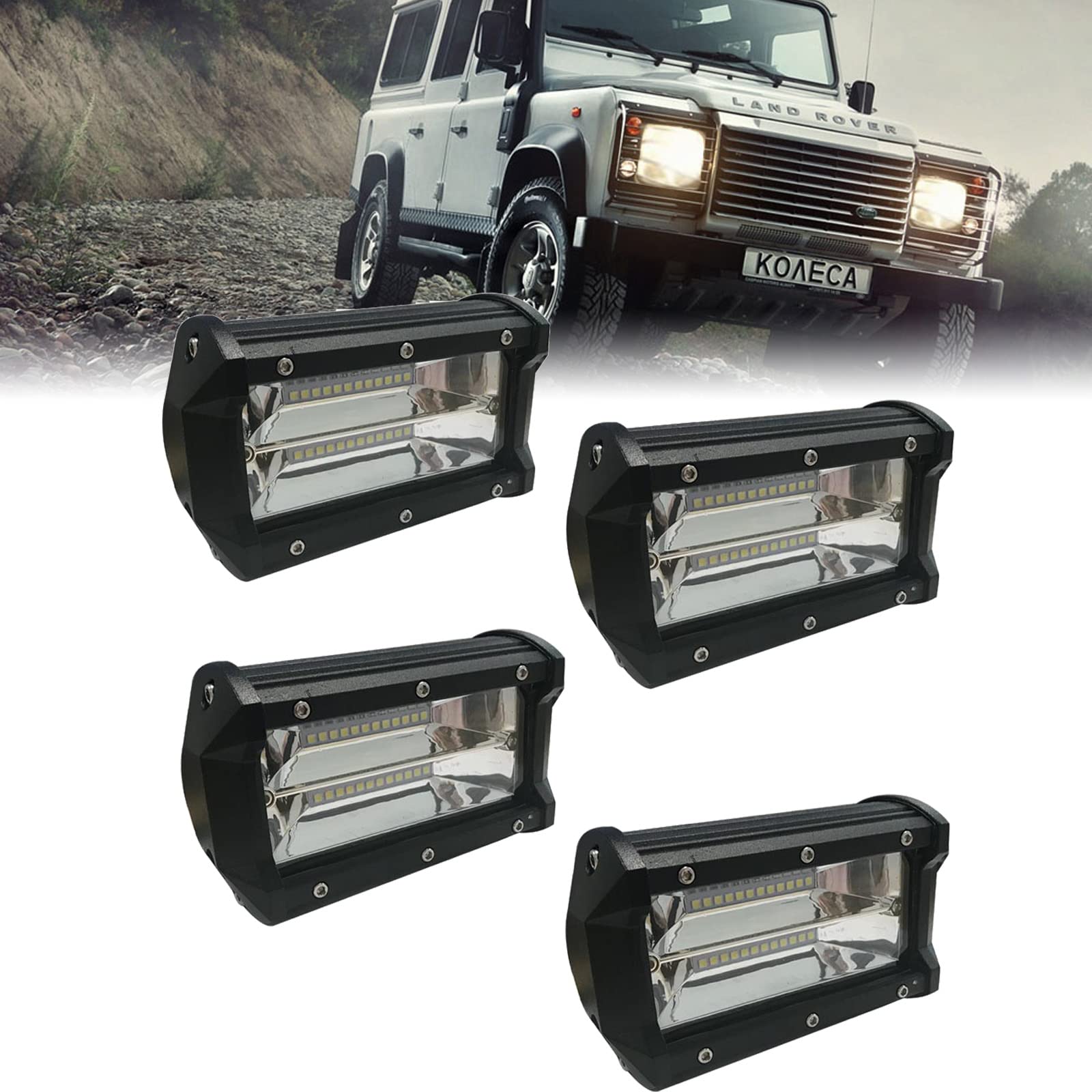 LARS360 4 x 72 W LED Arbeitsscheinwerfer Offroad Scheinwerfer Flutlicht Arbeitslicht Zusatzscheinwerfer Superhell LED IP67 Wasserdicht 10-30 V LARS360 4 x 72 W LED Arbeitsscheinwerfer Offroad Scheinwerfer Flutlicht Arbeitslicht Zusatzscheinwerfer Superhell LED IP67 Wasserdicht 10-30 V von LARS360
