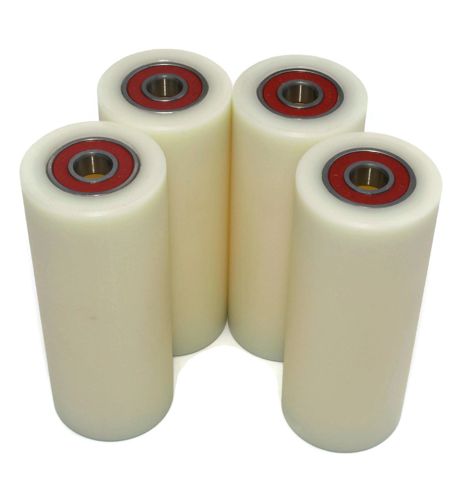 LASANA SMART MACHINES Satz mit 4 Laufrollen mit Kugellager - Nylon und Polyamid Rollen für Palettenhubwagen - Hubwagen Räder 40-100-10 - Lager präzise bearbeitet LASANA SMART MACHINES Satz mit 4 Laufrollen mit Kugellager - Nylon und Polyamid Rollen für Palettenhubwagen - Hubwagen Räder 40-100-10 - Lager präzise bearbeitet von LASANA SMART MACHINES