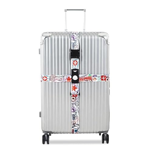 Koffer Gurt Verstellbare Gepäckgurt Farbig Kofferband Kreuz Gepäckband Koffergurt Für Sichere Reisen von LATH.PIN