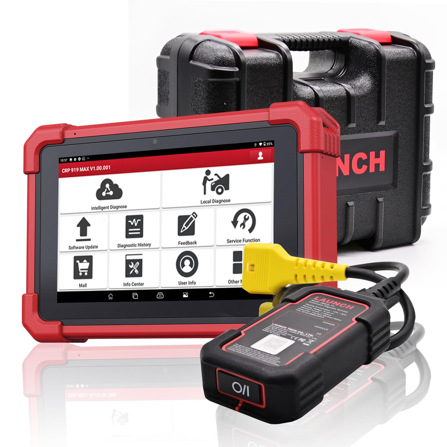 LAUNCH CRP919MAX obd2 diagnosegerät für alle Fahrzeuge, diagnosegerät Auto mit OE-Level Alle System Diagnose,31+ Reset-Services, kfz Tester Aktive Test,CANFD, ECU-Kodierung, Bluetooth, 2 Jahre Update LAUNCH CRP919MAX obd2 diagnosegerät für alle Fahrzeuge, diagnosegerät Auto mit OE-Level Alle System Diagnose,31+ Reset-Services, kfz Tester Aktive Test,CANFD, ECU-Kodierung, Bluetooth, 2 Jahre Update von LAUNCH
