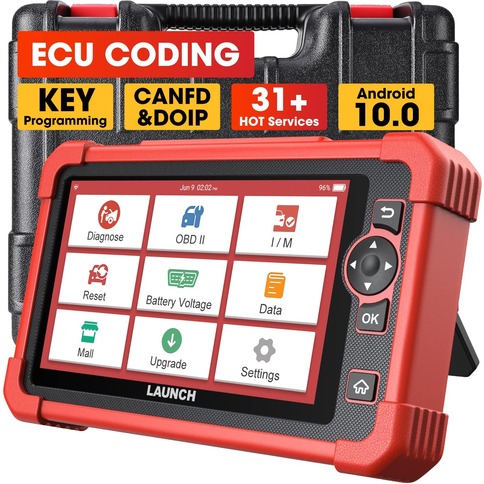 LAUNCH CRP919X Pro Level obd2 Diagnosegerat Auto für ALLE Systeme 31+ Service Reset Öl-Service EPB DPF Regeneration, IMMO Service, kfz Tester für Aktiver Test, ECU-Kodierung, CANFD, 2 Jahre Update LAUNCH CRP919X Pro Level obd2 Diagnosegerat Auto für ALLE Systeme 31+ Service Reset Öl-Service EPB DPF Regeneration, IMMO Service, kfz Tester für Aktiver Test, ECU-Kodierung, CANFD, 2 Jahre Update von LAUNCH
