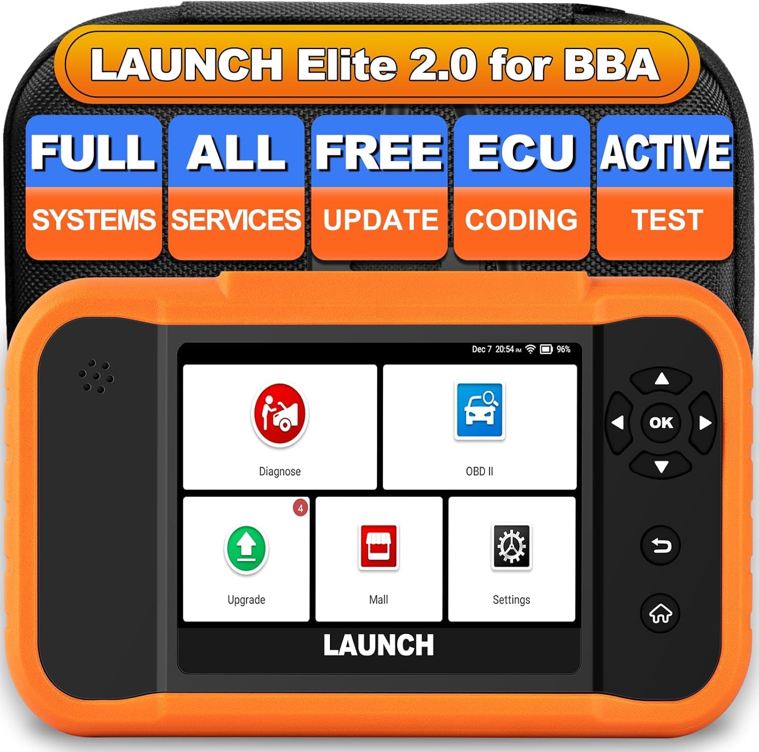 LAUNCH Creader Elite 2.0 OBD2 Diagnosegerät für BBA(für Benz/für BMW/für Audi) Group die gleiche Funktion X431 diagnosegerät Auto,aktiver Test,ECU-Codierung,KFZ Tester mit 50+ Reset-Funktion LAUNCH Creader Elite 2.0 OBD2 Diagnosegerät für BBA(für Benz/für BMW/für Audi) Group die gleiche Funktion X431 diagnosegerät Auto,aktiver Test,ECU-Codierung,KFZ Tester mit 50+ Reset-Funktion von LAUNCH