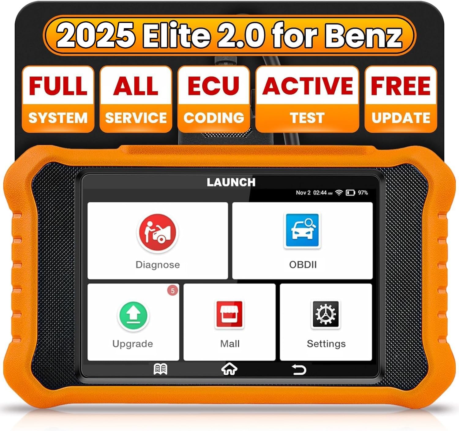 LAUNCH Creader Elite 2.0 OBD2 Diagnosegerät für Benz/für Maybach/für Sprinter die gleiche Funktion wie LAUNCH X431 diagnosegerät, 50+ Reset-Funktion,aktiver Test,ECU-Codierung LAUNCH Creader Elite 2.0 OBD2 Diagnosegerät für Benz/für Maybach/für Sprinter die gleiche Funktion wie LAUNCH X431 diagnosegerät, 50+ Reset-Funktion,aktiver Test,ECU-Codierung von LAUNCH