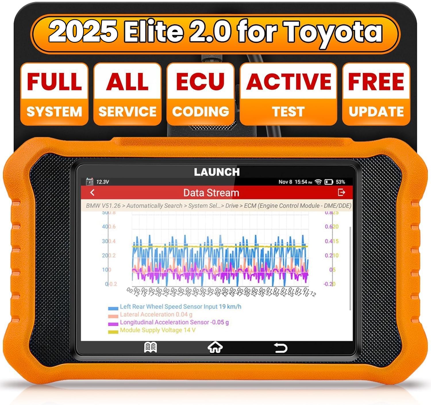 LAUNCH Creader Elite 2.0 OBD2 Diagnosegerät für Toyota für Lexus die gleiche Funktion wie LAUNCH X431 launch diagnosegerät Auto,vollständige System,50+ Reset-Funktion,aktiver Test,ECU-Codierung LAUNCH Creader Elite 2.0 OBD2 Diagnosegerät für Toyota für Lexus die gleiche Funktion wie LAUNCH X431 launch diagnosegerät Auto,vollständige System,50+ Reset-Funktion,aktiver Test,ECU-Codierung von LAUNCH