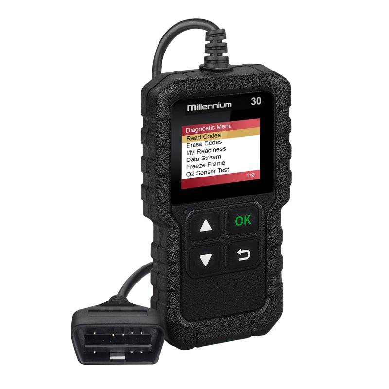 LAUNCH M30 OBD2 Diagnosegerät Auto Kfz-Fehlerauslesegerät mit vollen OBD2-Funktionen mit Deutscher Menüführung, Motor DTC Scanner für alle OBD II/EOBD Protokolle Fehlercodes lesen löschen Free Update von LAUNCH