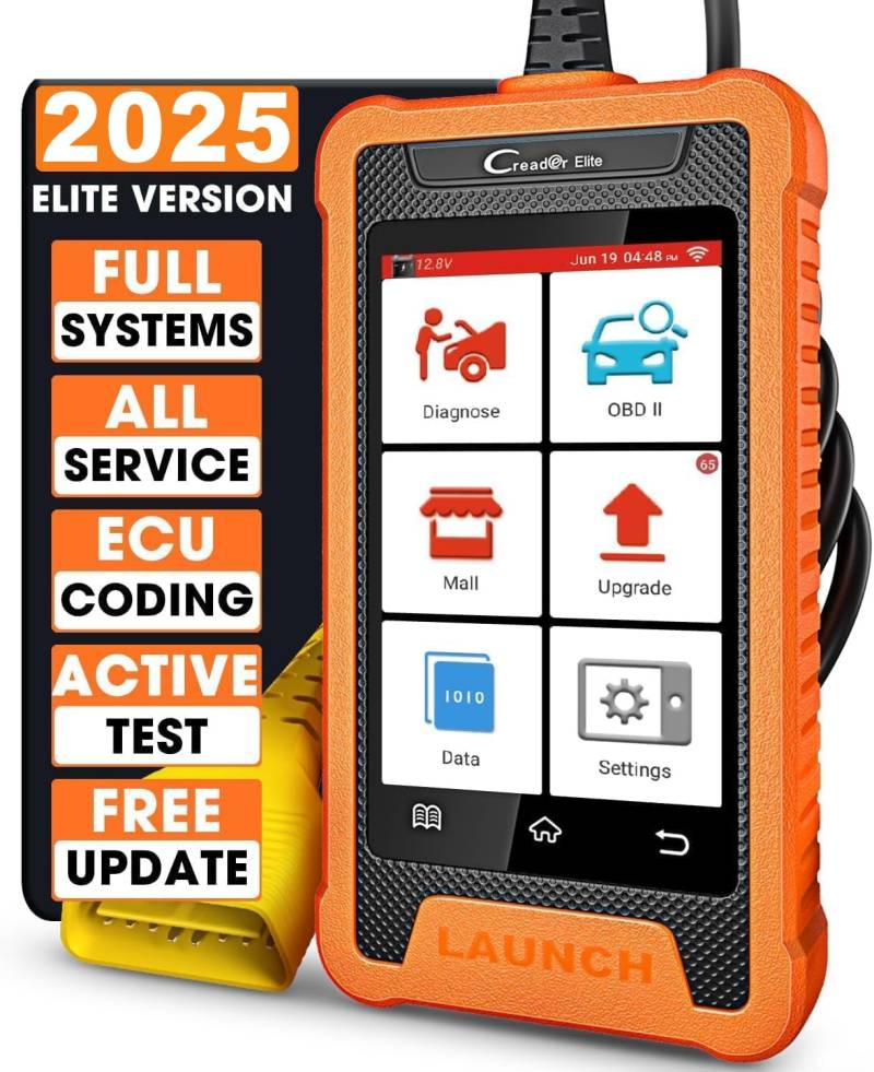 LAUNCH X431 Creader Elite OBD2 Diagnosegerät für BMW/für MINI/für Rolls Royce Gleiche Funktion wie LAUNCH X431 Diagnosegerät Tool,vollständige System,50+ Reset,bidirektionale Steuerung,ECU-Codierung von LAUNCH