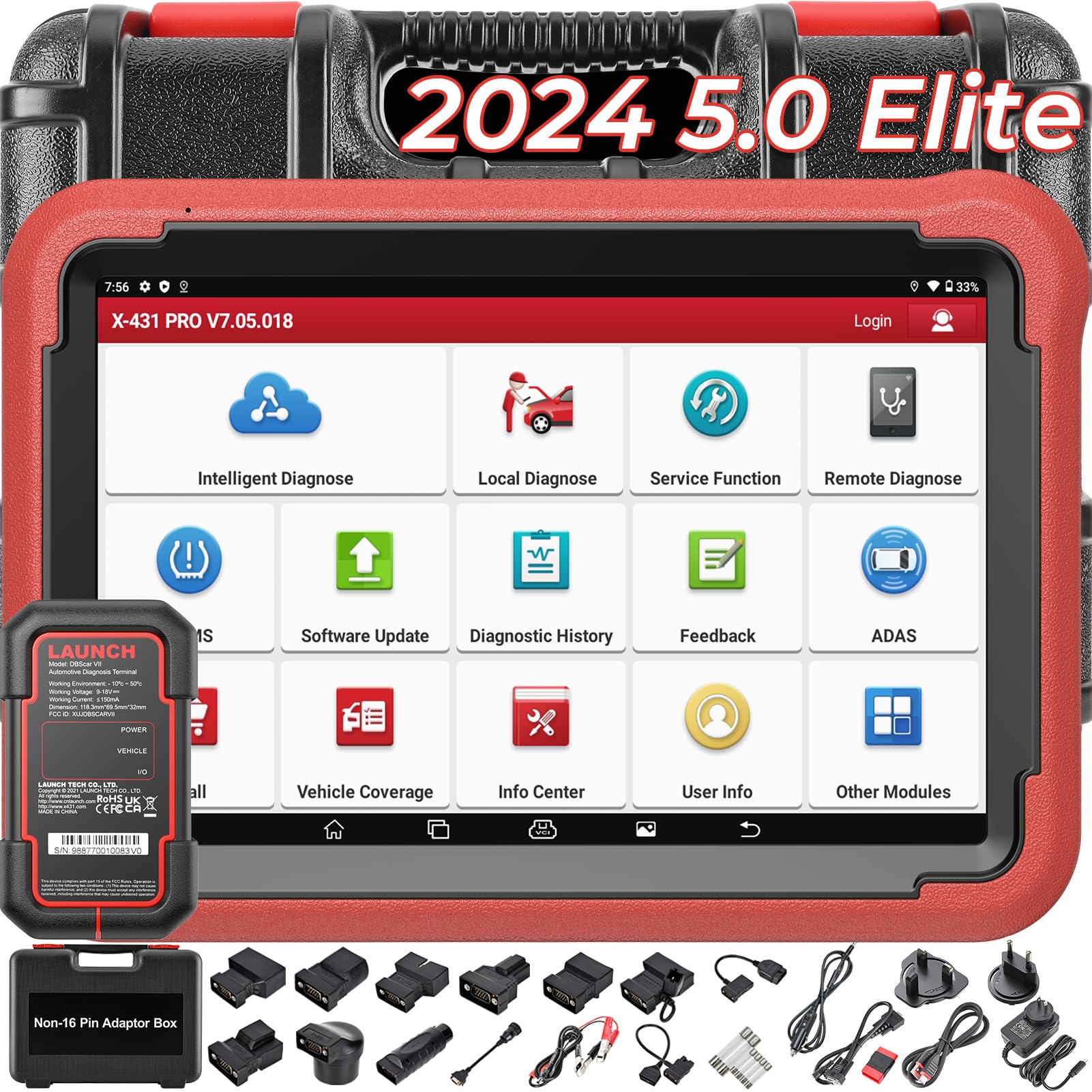 LAUNCH X431 PROS V5.0 OBD2 Diagnosegerät 2024 Aktualisierung, mit 37+ Sonderfunktionen, bidirektionale Steuerung, ECU Codierung, IMMO-Service, Personalisierung, Schlüsselprogrammierung LAUNCH X431 PROS V5.0 OBD2 Diagnosegerät 2024 Aktualisierung, mit 37+ Sonderfunktionen, bidirektionale Steuerung, ECU Codierung, IMMO-Service, Personalisierung, Schlüsselprogrammierung von LAUNCH