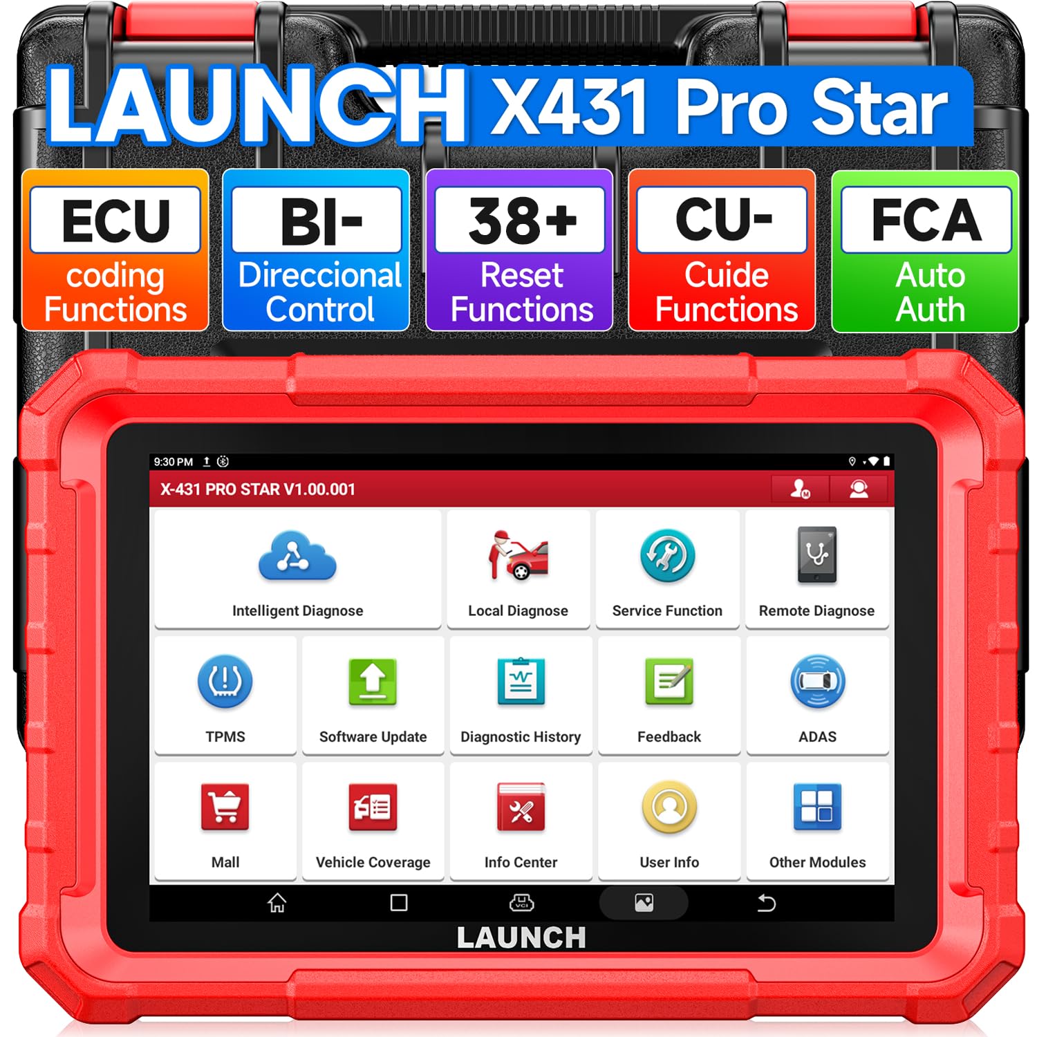 Launch X431 Pro Star 8'' Bidirektional OBD2 Diagnosegerät mit 38+ Resets & ECU Codierung, Alles System diagnosegerät Auto All-in-One Auslesegerät Auto mit CANFD, DOIP, FCA Autoauth, 2 Jahre Update Launch X431 Pro Star 8'' Bidirektional OBD2 Diagnosegerät mit 38+ Resets & ECU Codierung, Alles System diagnosegerät Auto All-in-One Auslesegerät Auto mit CANFD, DOIP, FCA Autoauth, 2 Jahre Update von LAUNCH