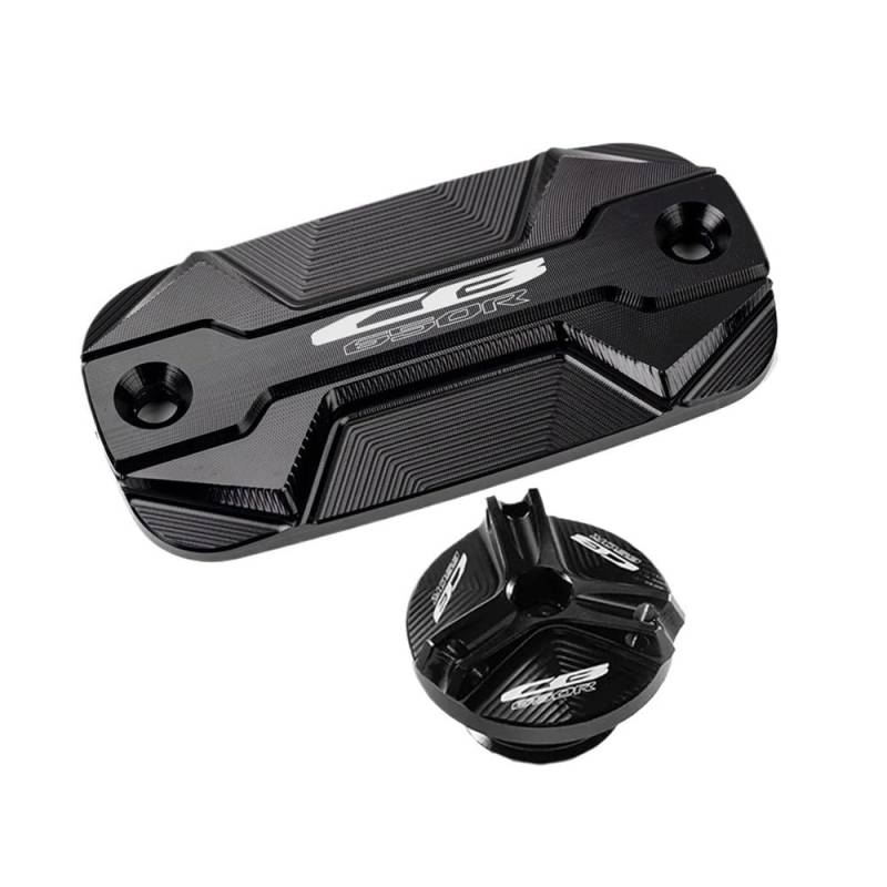 Heizöl Tankdeckel Für CB650R CB 650R CB 650 R 2019-2023 Motorrad CNC Vorderradbremsflüssigkeitsbehälter Abdeckung Motoröl Einfülldeckel von LAUTIE