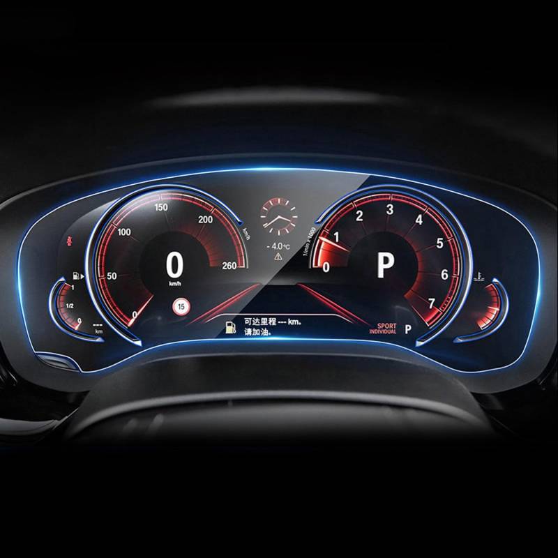 LAVIYE Auto Anti-Kratz- und Staubschutz Interieur Tacho Aufkleber transparent TPU Folie nachrüsten,Für BMW X3 X4 G01 G02 2018 2019 Dashboared Protector von LAVIYE