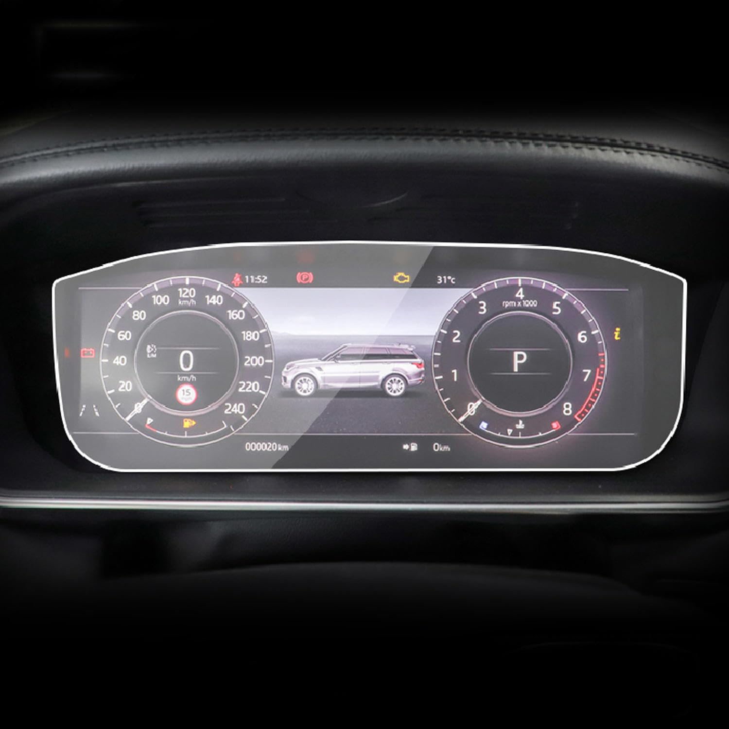 LAVIYE Autozubehör, Tacho-Aufkleber, transparente TPU-Folie, für Land Range Rover Velar 2017–2023 Armaturenbrett-Schutz LAVIYE Autozubehör, Tacho-Aufkleber, transparente TPU-Folie, für Land Range Rover Velar 2017–2023 Armaturenbrett-Schutz von LAVIYE