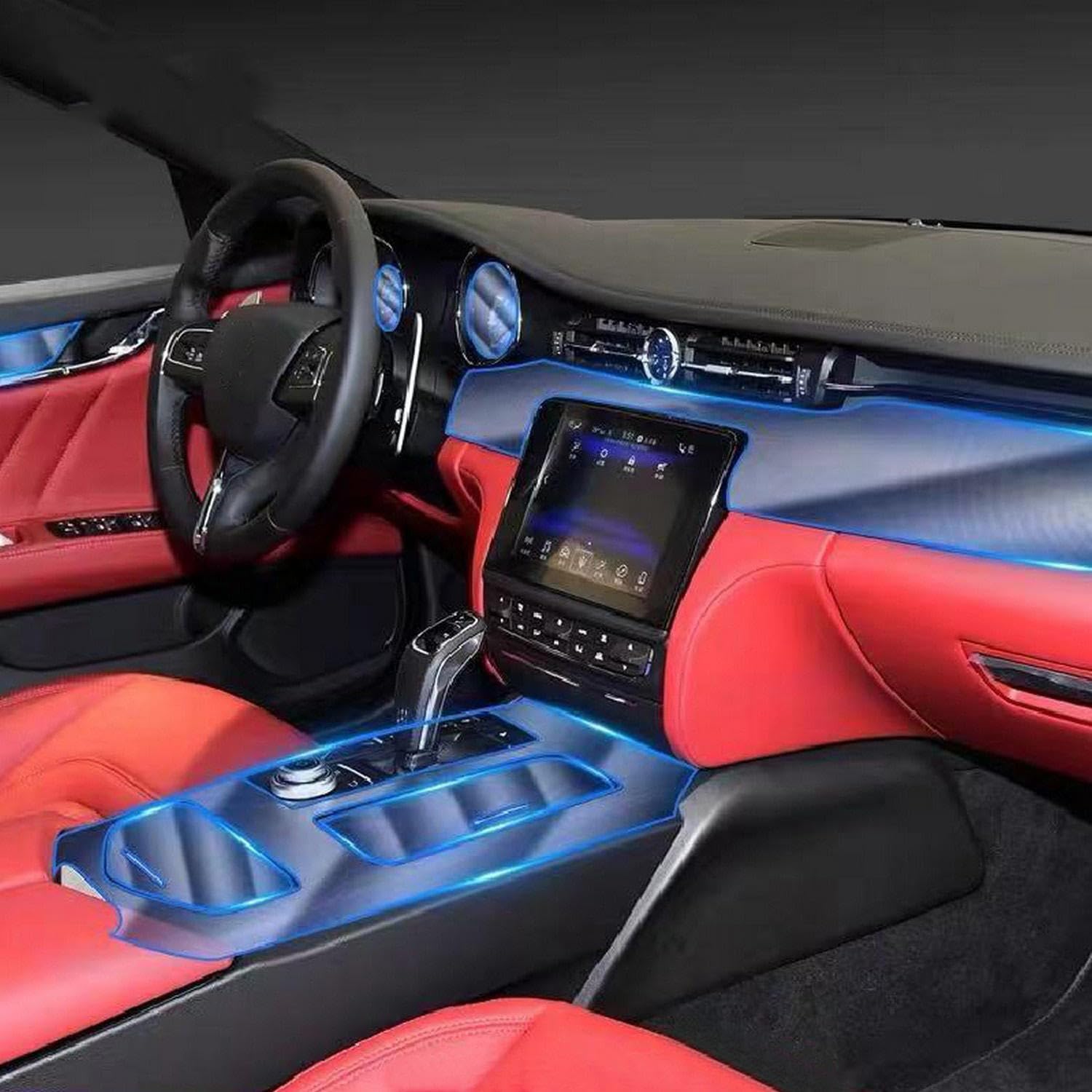 LAVIYE Kfz-Anti-Kratz-Schutzfolie, transparent, TPU, selbstklebend, PPF Refit, für Maserati Quattroporte 2015-2023 LAVIYE Kfz-Anti-Kratz-Schutzfolie, transparent, TPU, selbstklebend, PPF Refit, für Maserati Quattroporte 2015-2023 von LAVIYE