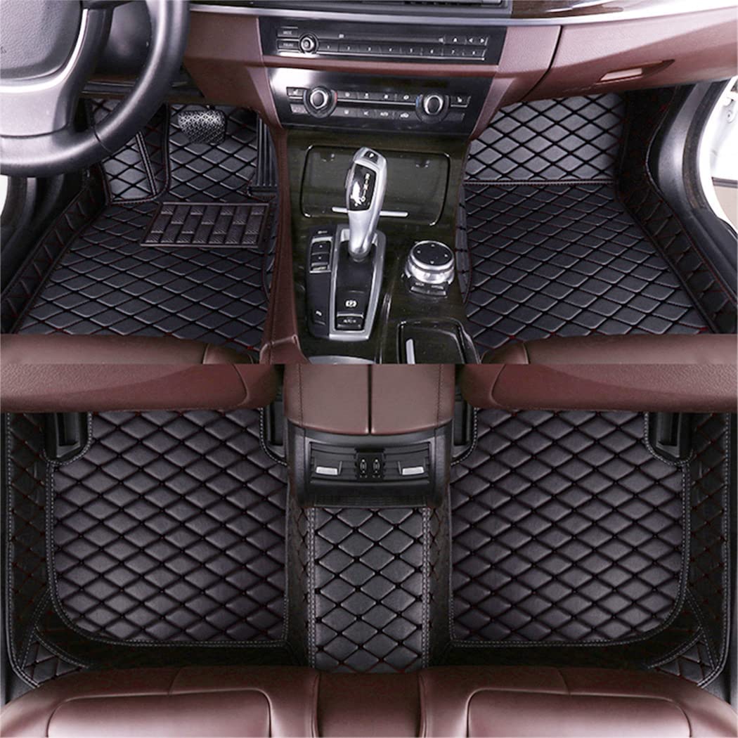 LAXIL Auto Leder Fußmatten für Volvo XC60 2018-2023, Allwetter Anti Rutsch fußmatte, Vollverkleidete Fussmatten Interieur Zubehör, Black von LAXIL