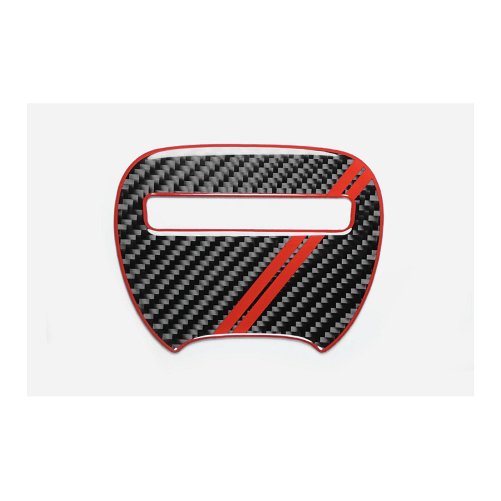 LAYGU Auto Kohlefaser Lenkrad Innenverkleidung Emblem Aufkleber, für Dodge Charger Challenger SRT 2015-2020 Zubehör von LAYGU