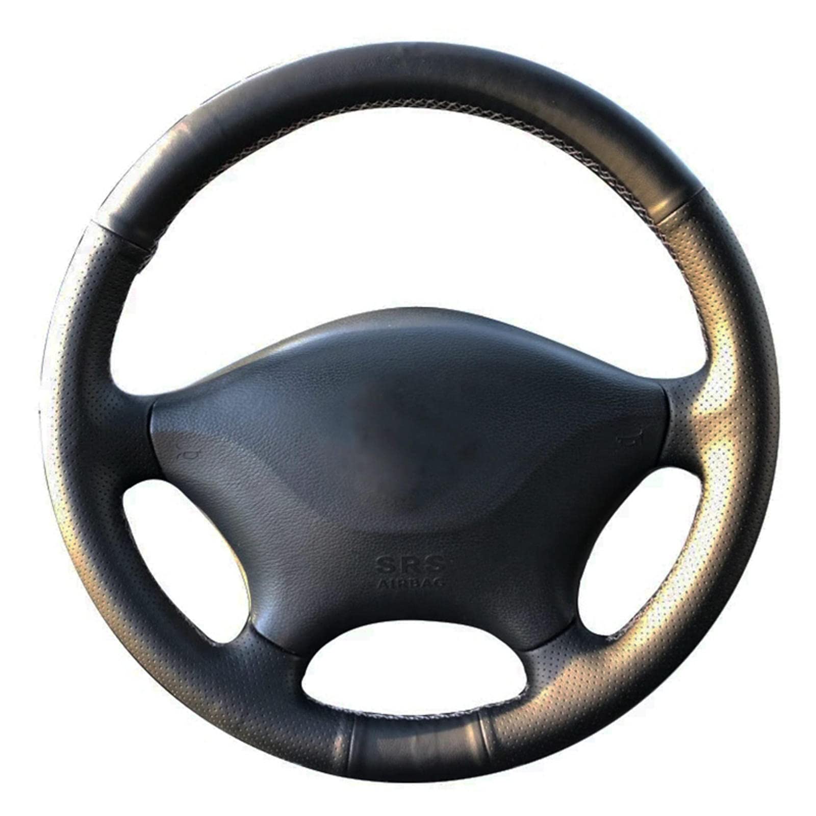 LAYGU Auto-Lenkradbezug, schwarzes Ledergeflecht, für Mercedes Benz W639 Viano/Vito/VW Crafter Autozubehör LAYGU Auto-Lenkradbezug, schwarzes Ledergeflecht, für Mercedes Benz W639 Viano/Vito/VW Crafter Autozubehör von LAYGU