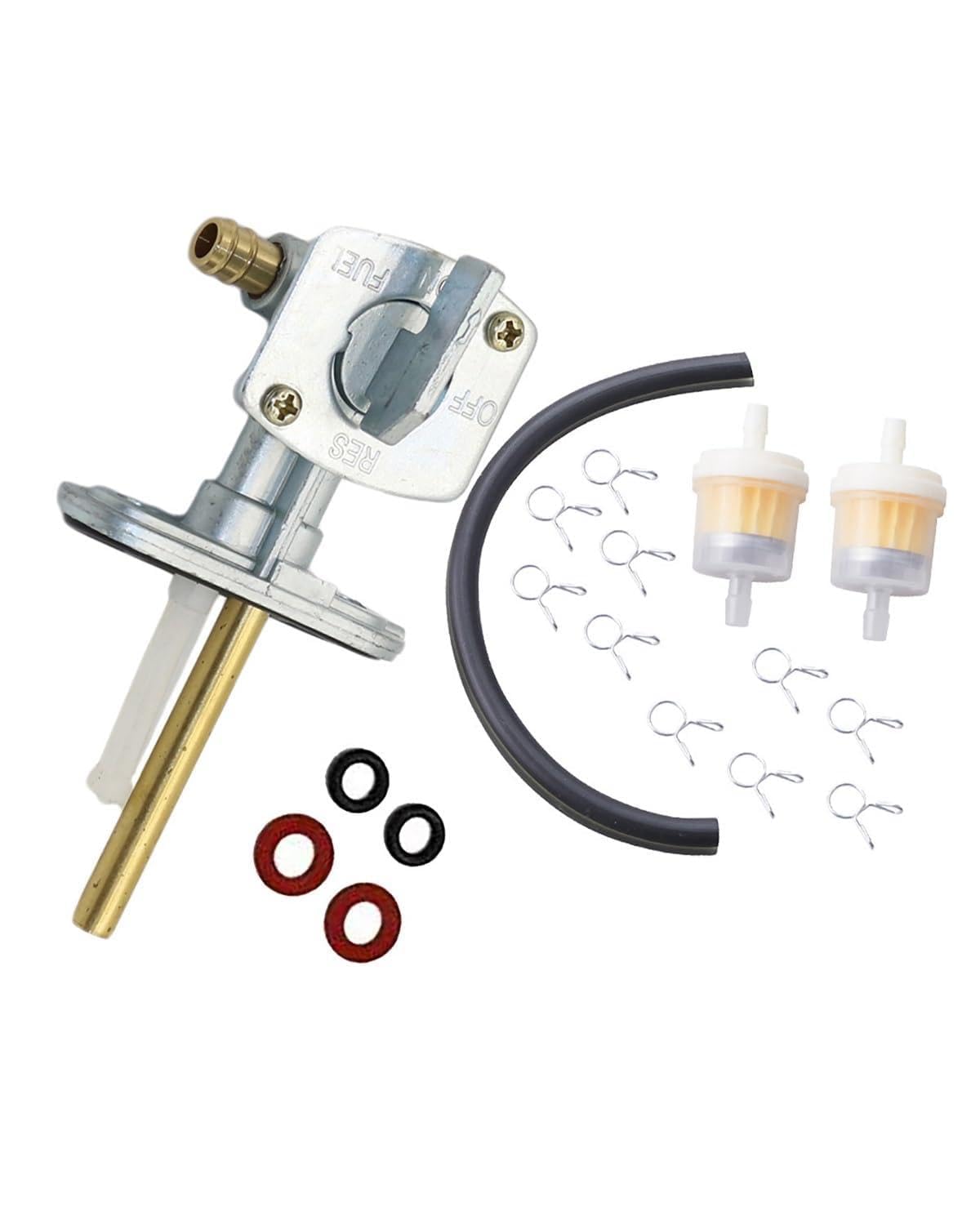 Kraftstoffventil Für TTR125 XT125 250 350 Offroad-Modifikationsteie Kraftstofftank Öschater Vergaser(2 oil filter+oil pipe+10 retaining rings) von LAYYSD