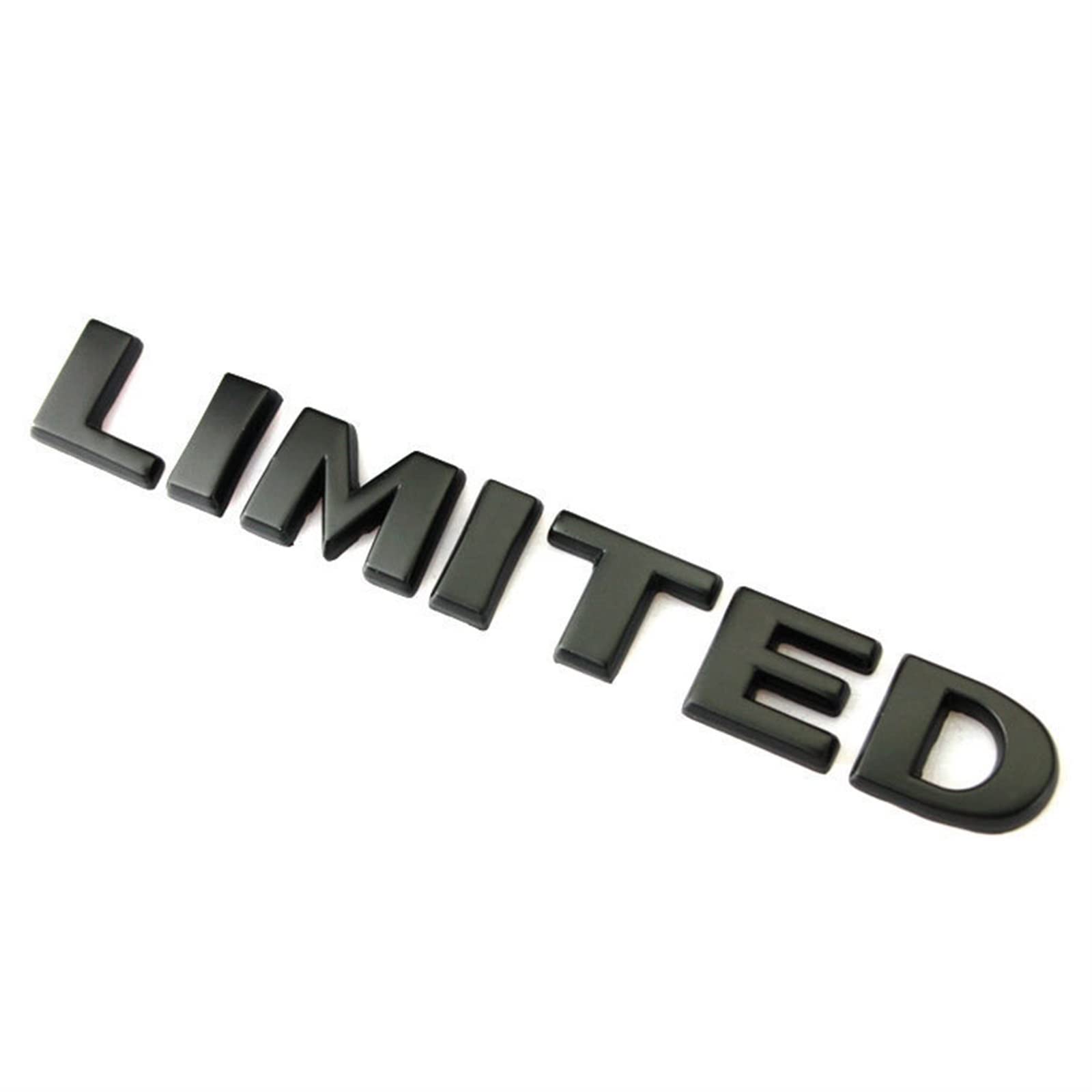 LAZIRO 3D-Metall-Auto-Kofferraum-Abzeichen-Aufkleber for Jeep 4X4 Limited Letters Emblem Logo Grand Cherokee Overland Compass Fit for Wrangler-Zubehör (Color : Limited Black) von LAZIRO