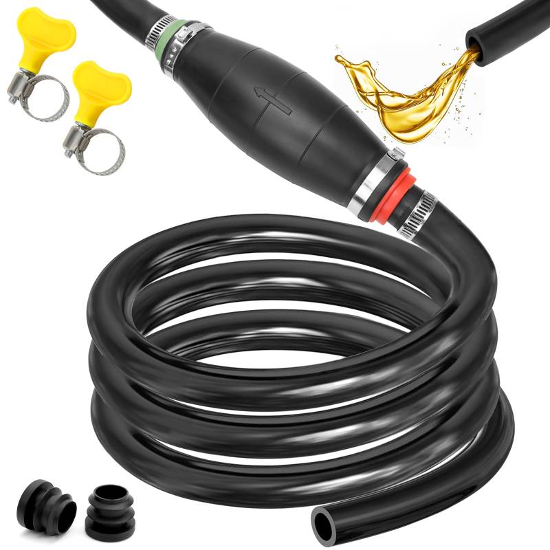 Handpumpe Umfüllpumpe Benzinpumpe Verdicken Absaugpumpe Kraftstoffpumpe Benzin Auto Handpumpe mit Vakuumfunktion für Kraftstoffe Notpumpe Benzin Diesel Wasser von LBING