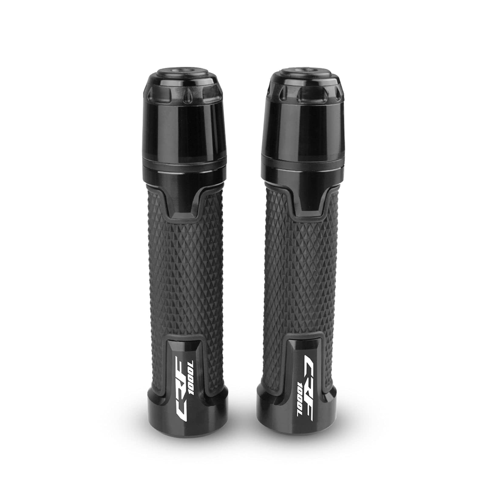 Kappe Anti Vibration Silder Plug CNC Aluminium Motorräder Lenkergriffe Und Lenkergriffe Endmotoren Zubehör Compatible With Hon da CRF1000L AFRICA TWIN 2015-2017 Motorrad Lenkergriffe Endkappen(Nero) von LBLIRESP