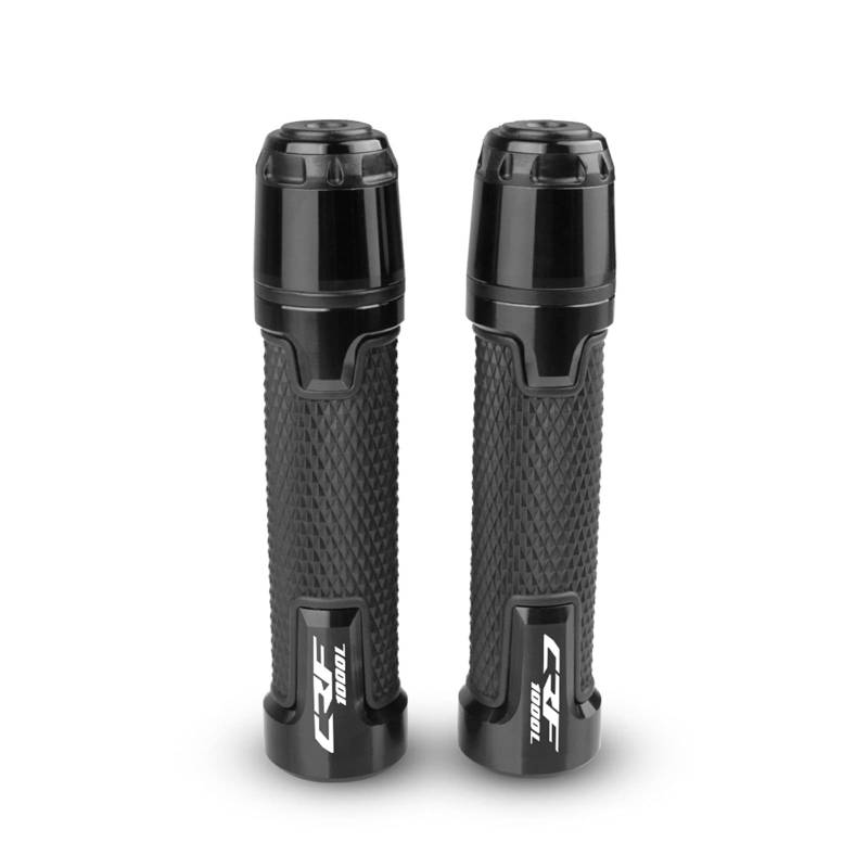 Kappe Anti Vibration Silder Plug CNC Aluminium Motorräder Lenkergriffe Und Lenkergriffe Endmotoren Zubehör Compatible With Hon da CRF1000L AFRICA TWIN 2015-2017 Motorrad Lenkergriffe Endkappen(Nero) von LBLIRESP