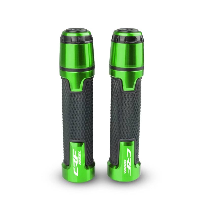 Kappe Anti Vibration Silder Plug CNC Aluminium Motorräder Lenkergriffe Und Lenkergriffe Endmotoren Zubehör Compatible With Hon da CRF1000L AFRICA TWIN 2015-2017 Motorrad Lenkergriffe Endkappen(Green) von LBLIRESP