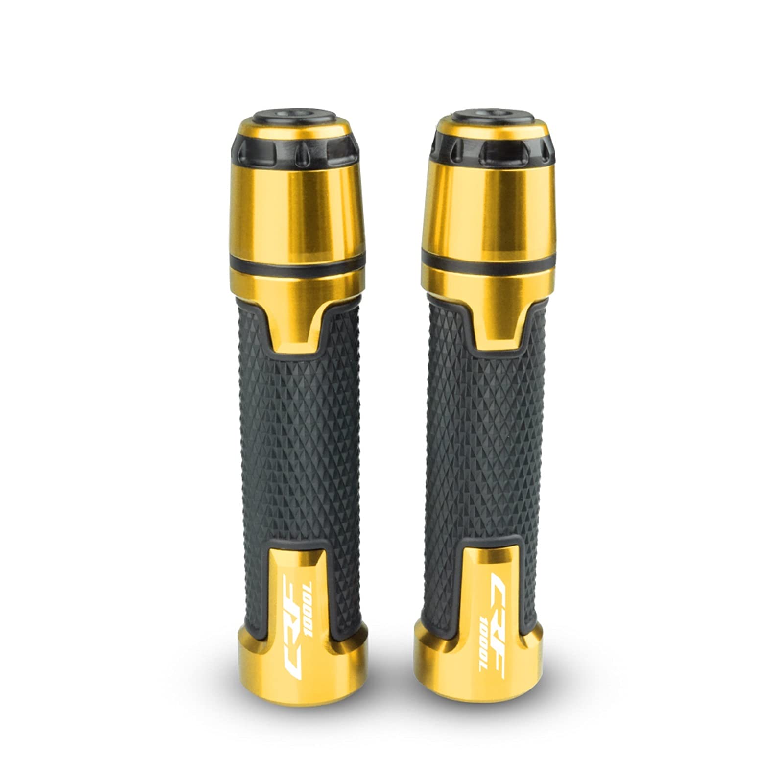 Kappe Anti Vibration Silder Plug CNC Aluminium Motorräder Lenkergriffe Und Lenkergriffe Endmotoren Zubehör Compatible With Hon da CRF1000L AFRICA TWIN 2015-2017 Motorrad Lenkergriffe Endkappen(Gold) von LBLIRESP
