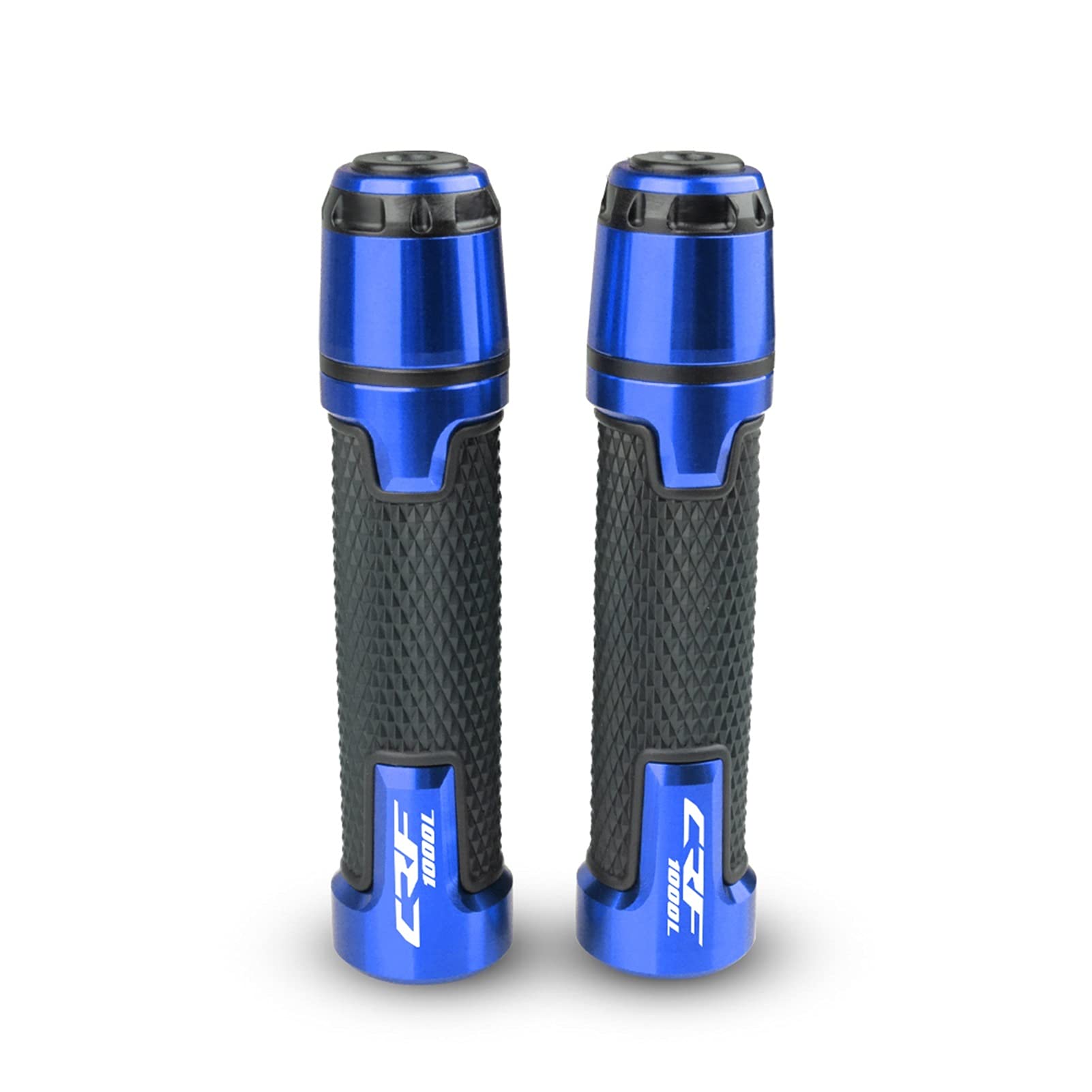 Kappe Anti Vibration Silder Plug CNC Aluminium Motorräder Lenkergriffe Und Lenkergriffe Endmotoren Zubehör Compatible With Hon da CRF1000L AFRICA TWIN 2015-2017 Motorrad Lenkergriffe Endkappen(Blu) von LBLIRESP