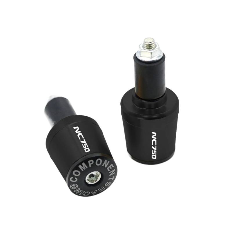 Kappe Anti Vibration Silder Plug Compatible With Hon Da NC750 NC 750 NC750S NC750X NC 750S/X Motorradzubehör CNC Lenkergriffe Lenkergriff Endkappenstopfen Motorrad Lenkergriffe Endkappen(SilverBlack) von LBLIRESP